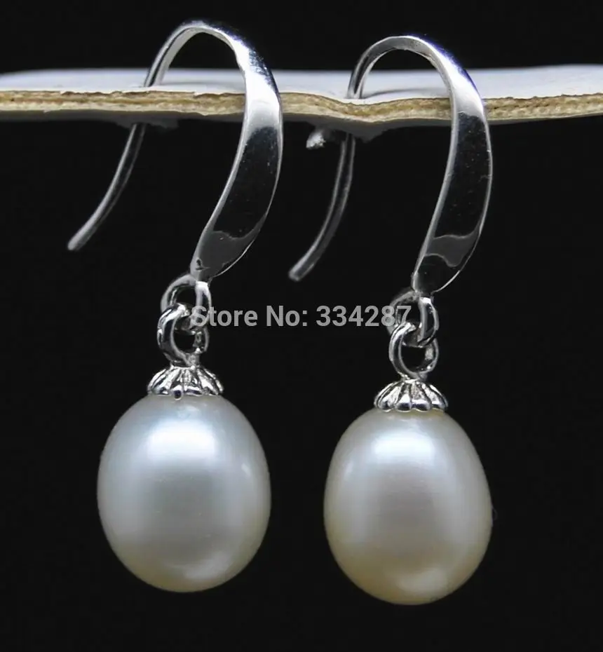 

wholesale 10 pair white AAA+ 8-9MM Pearl Earring