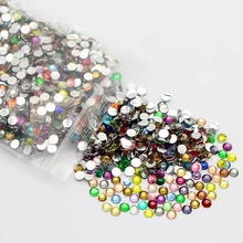 Conjunto de diamantes de imitación para decoración de uñas, 4mm, 1000 unids/lote, SS16, para teléfono móvil, F0701