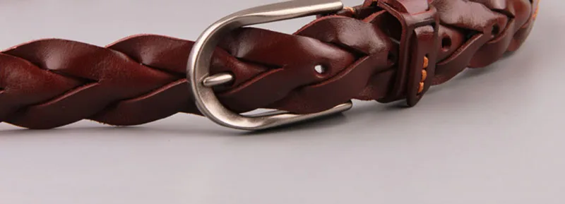 FAJARINA Ladies Fashion Design Pure Cow Skin Leather Belt Retro Styles Weave All-match Manual Cowhide Belts for Women N17FJ225 ladies belt