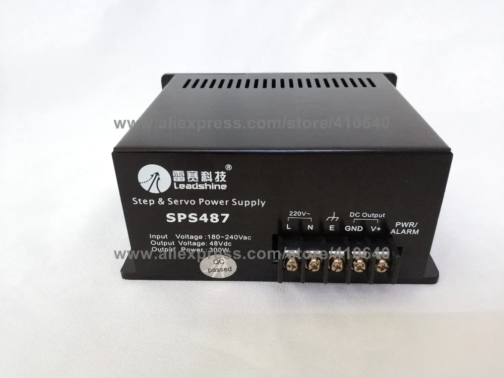 Leadshine SPS487 ультра компактный 48 VDC/7A нерегулируемый выключатель Питание с 180 250 В