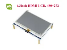 Waveshare 4.3inch HDMI LCD Module 480 * 272 Resistive Touch Screen with Back light Control for any revision of Raspberry Pi