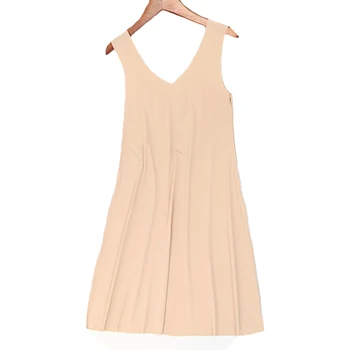 

Female Sexy Mini Nightgown Solid Ice Silk Sleepwear New Vest Nightdress Sleeveless Sleepshirt Summer Home Dress Oversize XXXL