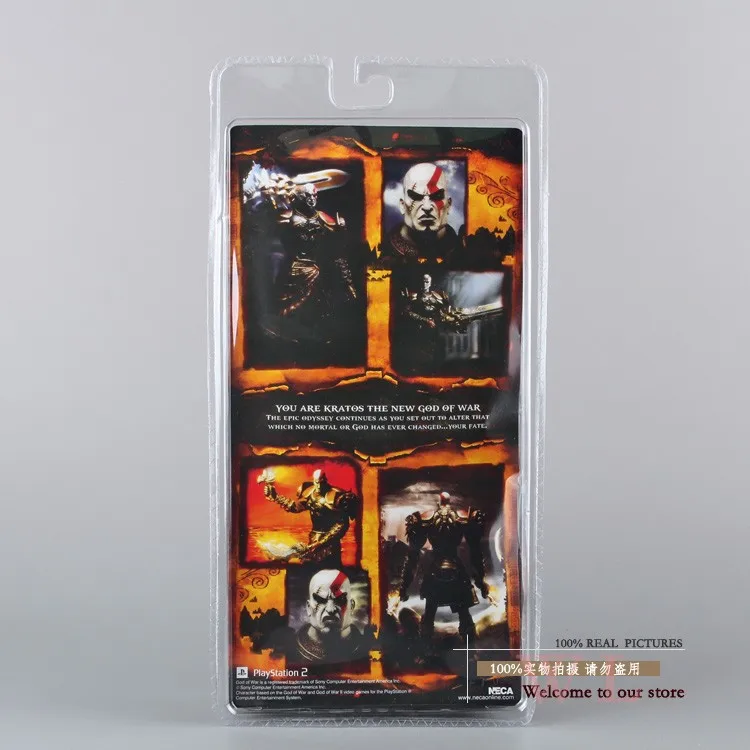 Фигурка NECA God of War 2 II Kratos in Ares Armor W Blades ПВХ экшн фигурка игрушка подарок на