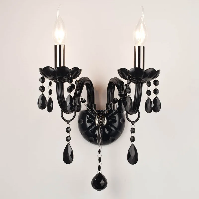 Black E14 led wall candle lights Bedroom American vintage wall sconce Luz Cafe dining room indoor lighting Antique Wall abajur Black E14 led wall candle lights Bedroom American vintage wall sconce Luz Cafe dining room indoor lighting Antique Wall abajur