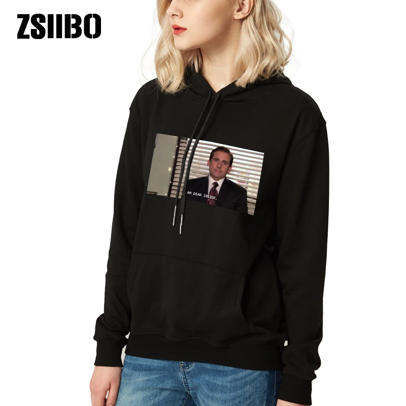 

Autumn winter I Am Dead Inside Quotes Funny The Office Michael Scott Unisex Tumblr Grunge Fashion Hoodies & Sweatshirts