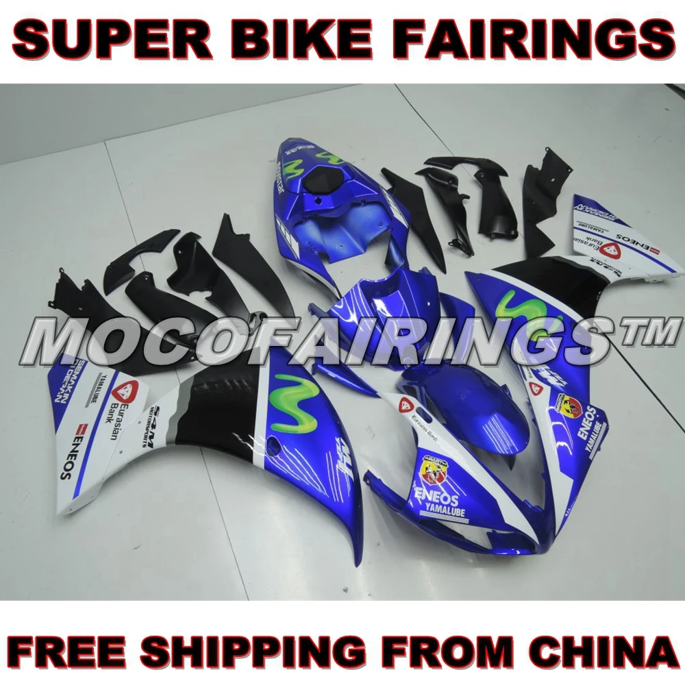 

Free Shipping Fairings For Yamaha YZF R1 2009 2010 2011 Motorcycle ABS Fairing Kit Movistar