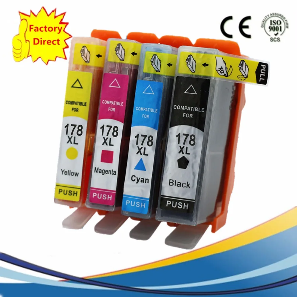 Картридж чернильный 178XL для струйного принтера HP178XL HP178 178 Photosmart 5520 6510 6520 7520 3070A 3520