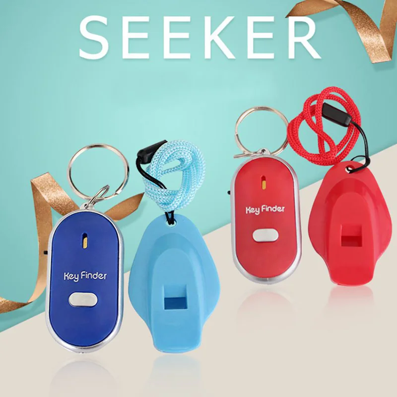 

Anti Lost Keys Finder Whistle Locator Find Keys Chain With Alarm Tracker Device with LED Light Switch Keyfinder
