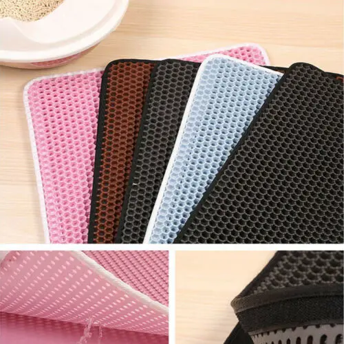 

Cat litter Mat - Double Layer Pad - Large Flexible Trapping for Box Pan New