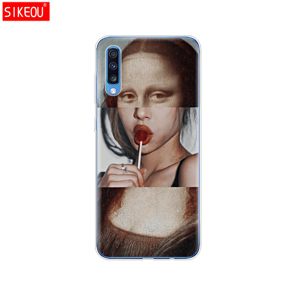 For Samsung A70 Case Soft TPU Phone Back Cover For Samsung Galaxy A70 silicon Cases Coque Capa A 70 A705 A705F bumper Cat - Цвет: 12100