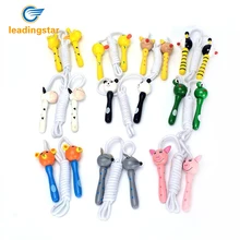 LeadingStar Скакалка детская игрушка деревянная ручка прыжки игры фитнес Построить случайный стиль ручки подарок на Рождество, Хэллоуин zk15