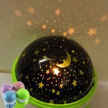 HobbyLane Stars Starry Sky LED Night Light Projector Moon Lamp Battery USB Kids Gifts Children Bedroom Lamp Projection Lamp