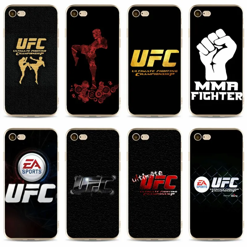 

Cool boxing ufc mma Cover high quality Soft Silicone 2018 TPU Phone Case For iPhone 5 5S 5C SE X 6 6S 6plus 7 7S 7plus 8 8plus