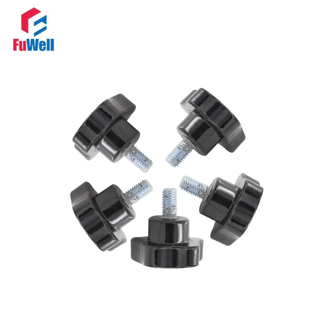 Buy 5pcs M8 x 15mm Thread 40mm Head Diameter Star Knob