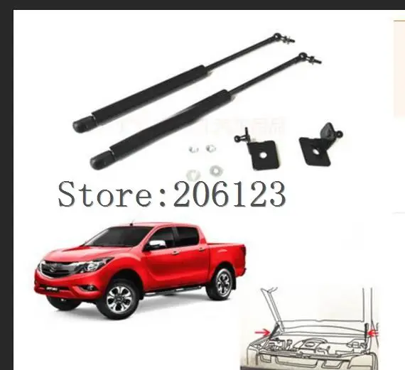 

FOR MAZDA BT50 BT-50 ACCESSORIES CAR BONNET HOOD GAS SHOCK STRUT LIFT SUPPORT CAR STYLING 2012 -2018