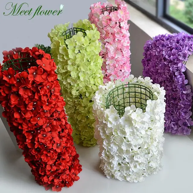 Artificial Flower Carpet Luxurious Hydrangea Diy Wedding Arrangement Artificial Flower Carpet Luxurious Hydrangea Diy Wedding Arrangement Setting Wall Road Led T Stage Photo Background