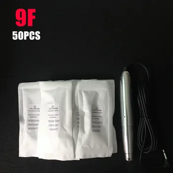 

Diameter 0.25mm 9F 50pcs Permanent Makeup needles 600D-G Eyebrow Makeup Lip Needle For Nouveau Rotary Machine Pen Free Shipping