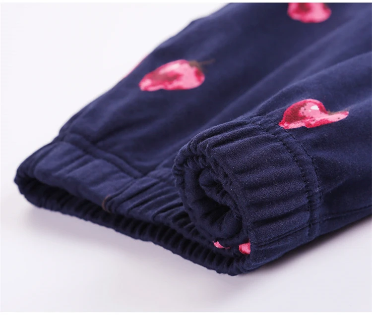 Autumn New Women's Plus Size 5XL Cotton Pajama Set Women's Fat MM Lapel Strawberry Pajamas Two-Piece Home Wear JW340 (11)