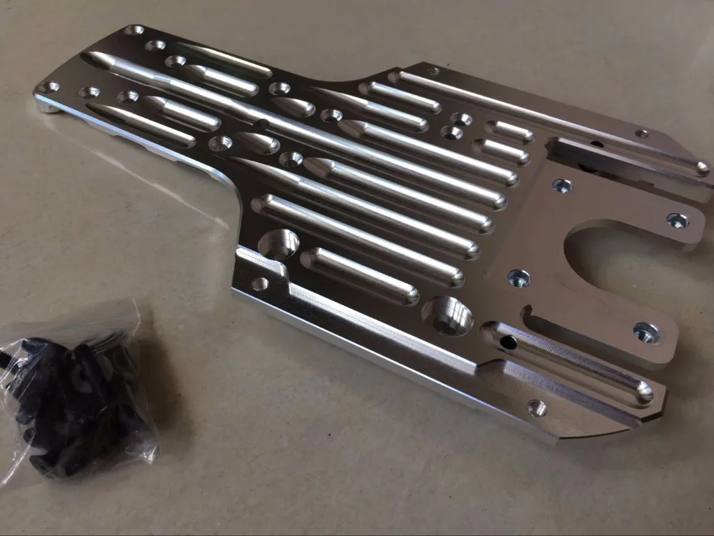 Baja CNC мощность под защитой двигателя защита шасси для hpi baja 5b части rovan km rc автомобилей