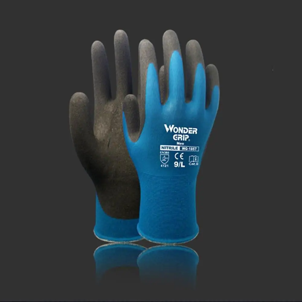 WG-1857 Универсальный порезостойкие перчатки безопасности порезов колото металлическая сетка Кухня мясника порезостойкие перчатки безопасности - Цвет: Синий
