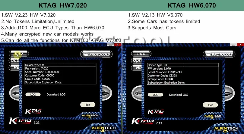 KTAG 7.020 Compre 6.070
