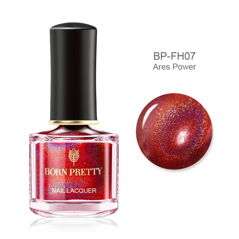 BP-FH07 Born pretty, голографическая Лазерная лак для ногтей 6 мл Лак серии Flowish Сияющий Блестящий лак для ногтей - Цвет: BP-FH07