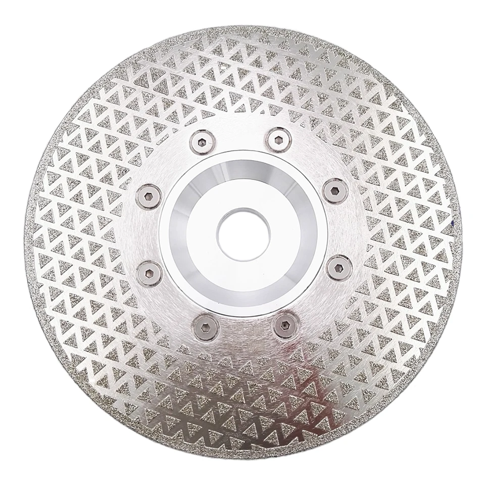 RIJILEI Electroplated Diamond Saw Blade Galvanized diamond cutting and grinding disc both sides For Marble Granite ceramic tile