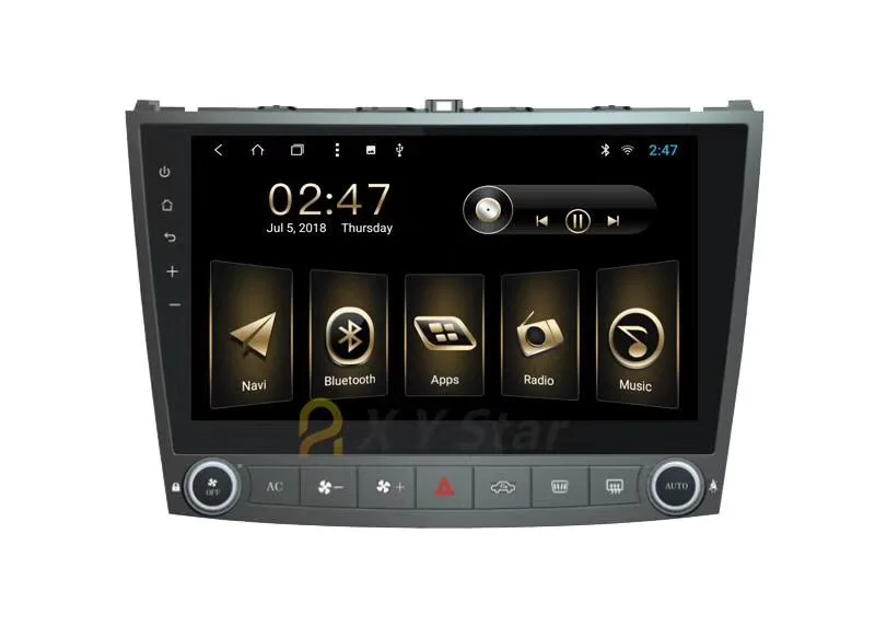 

LaiQi 10" Octacore Android 8.0 Car DVD player 1280x480 32GB ROM Stereo GPS Navigation Radio for Lexus IS250 2013-2016 Year