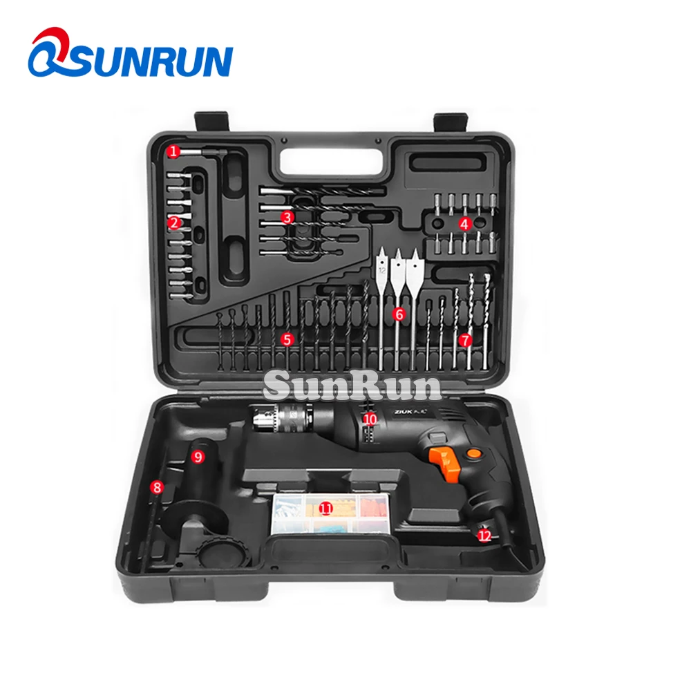 

Household Toolbox Multi-function Hardware Tools Electrician Car Repair Screwdriver Wrench Impact Drill Claw Hammer Test Tool