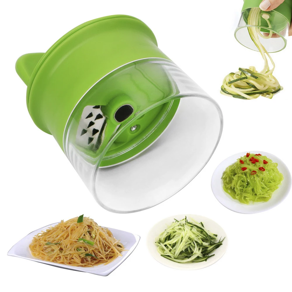

Carrot Cucumber Grater Spiral Blade Cutter Vegetable Fruit Spiral Slicer Salad Tools Noodle Multi-function Kitchen Gadget