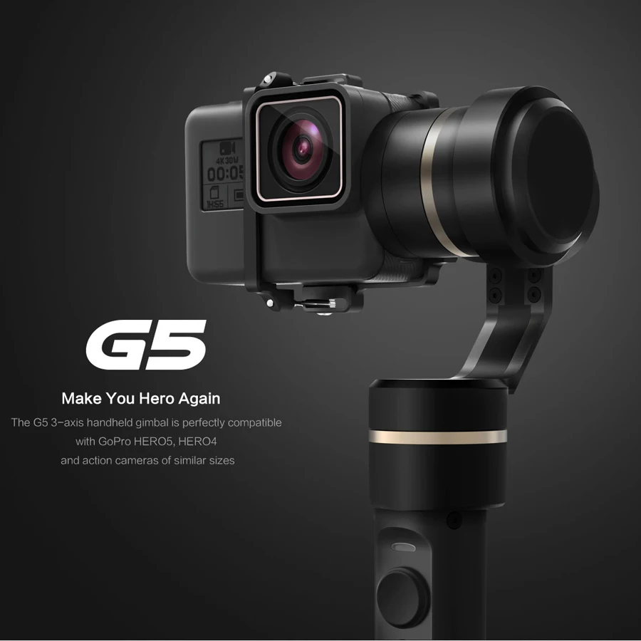 Feiyu FY G5 Handheld gopro gimbal 3 Axis stabilizer steadicam for GoPro HERO5 4k SJ font