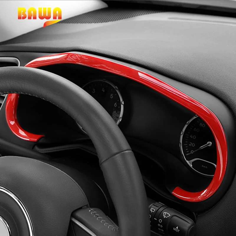 

BAWA Interior Mouldings ABS Dashboard Panel Cover for Jeep Renegade 2016-2017 Accessories Car Interior Decoration Frame