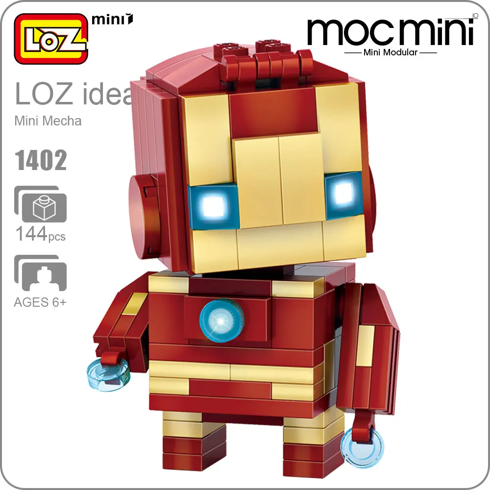 LOZ Super Heroes Blocks Action Figure Figurines Figure font b Toys b font Mini Super Heroes