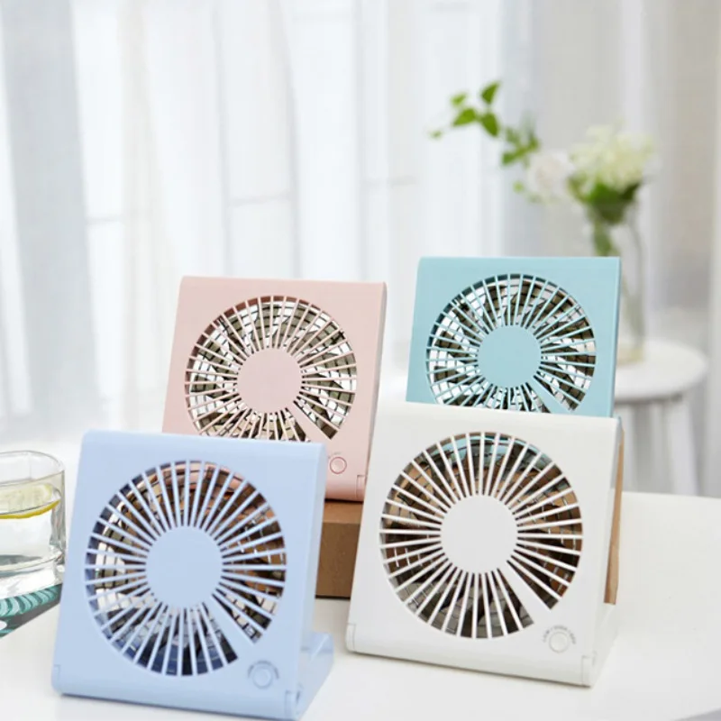  Mini USB portable silent folding desk fan third gear 50-100 minutes working time 20.5 x 14 x 2 cm 2