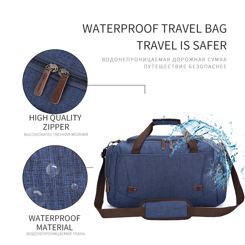 MARKROYAL, водонепроницаемая мужская сумка для путешествий, большая мужская сумка для путешествий, сумка для путешествий, вместительная сумка для выходных, сумка для переноски багажа, водоотталкивающая спортивная сумка
