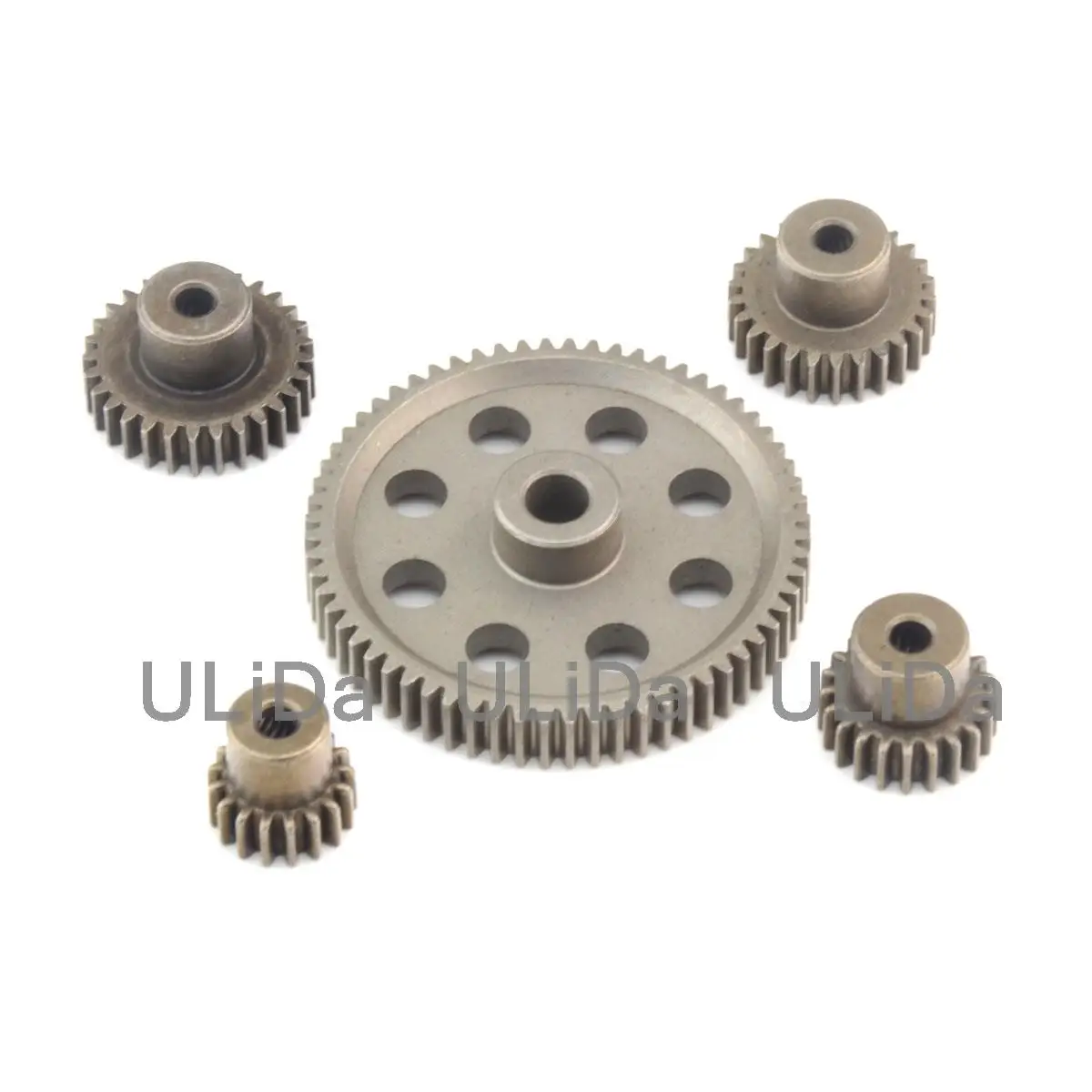 

11184 Steel Metal Spur Diff Main Gear 64T Motor Pinion Gears 17T 21T 26T 29T 11176 11181 11119 11189 For HSP Redcat Exceed RC