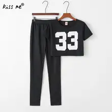 Женская спортивная одежда, повседневный беговой костюм, костюм для занятий фитнесом, тренировочная одежда, леггинсы для спортзала, футболка с коротким рукавом