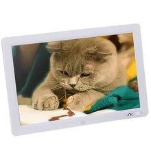 Цифровая фоторамка 12 '' HD tft-жк-монитор 1280* 800 полный- вид цифровая фоторамка будильник MP3 / 4 фильм с удаленного рабочего стола
