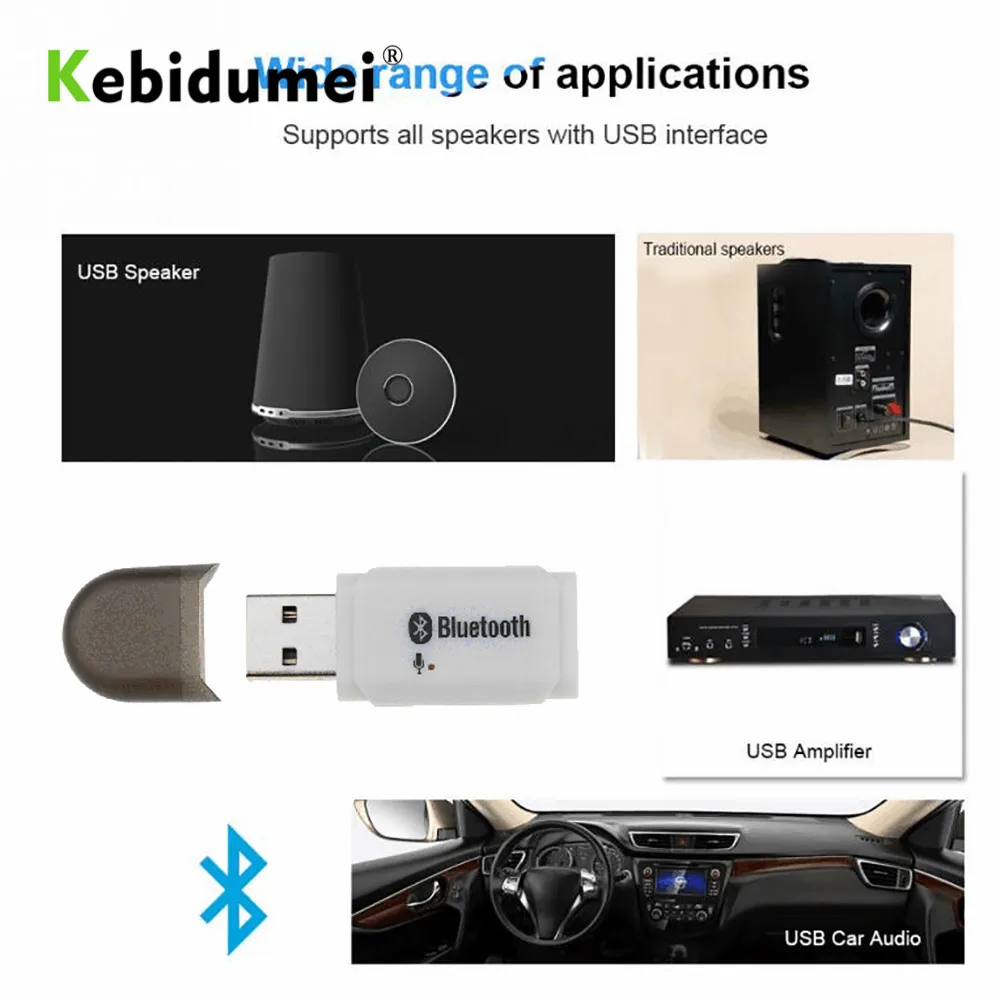 Bluetooth адаптер Kebidumei с USB приемником и поддержкой 5 0|Беспроводные адаптеры| |