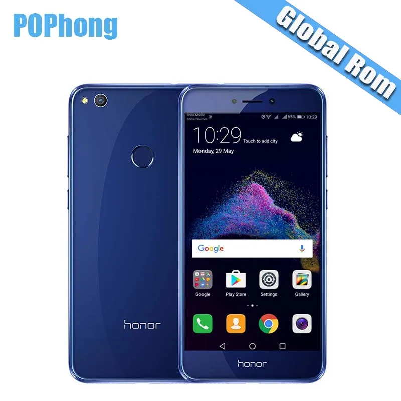 Глобальная ПЗУ HONOR 8 Lite P8 4 Гб 64 2017 мобильный телефон 5 2 дюймов 3000 мАч 12.0MP камера Kirin