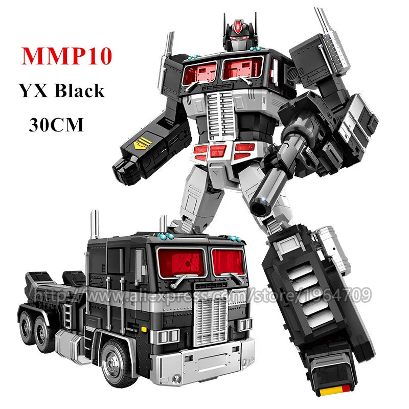 Yuexing, новинка, 30 см, трансформация, 5 фильмов, игрушки, мальчик, большой, аниме, фигурка, MPP10, MMP10, SS05, модель автомобиля-робота, подарок для детей и взрослых - Цвет: YX Black MMP10