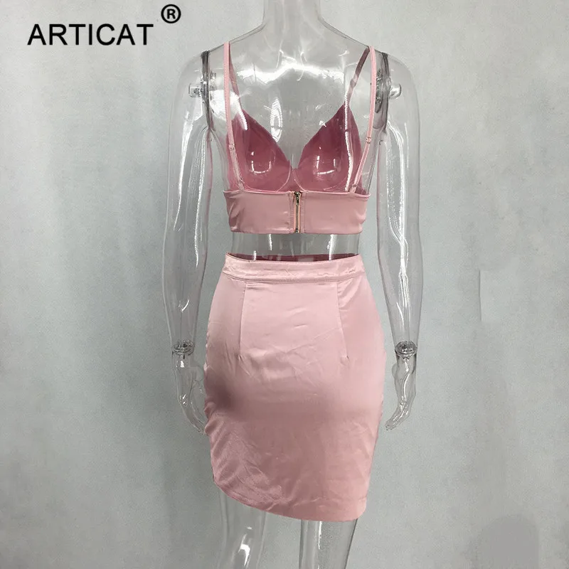 Articat Sexy Глубокий v образным вырезом бинты облегающее платье Для женщин двух