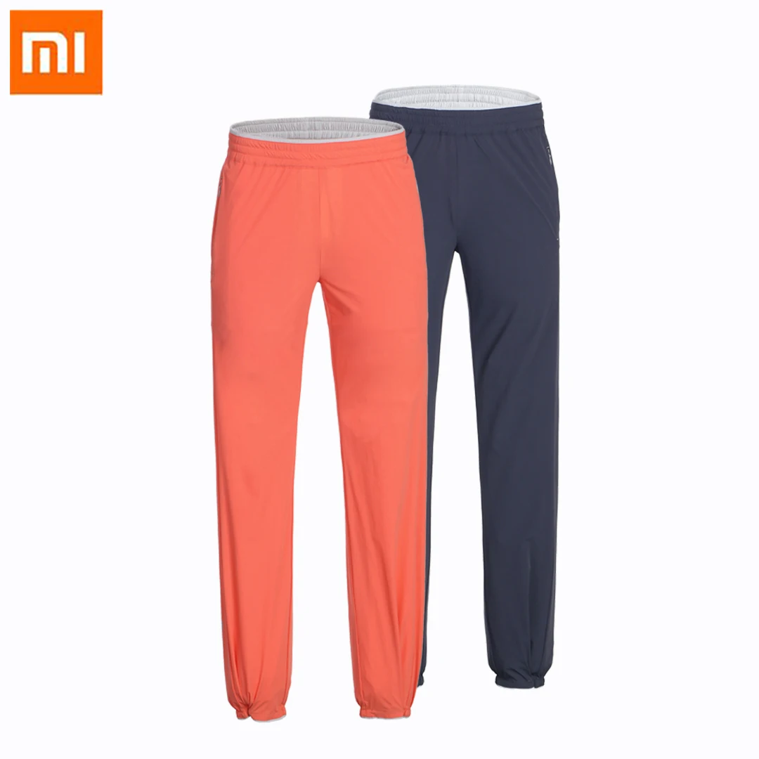 Спортивные брюки Xiaomi Mijia для мужчин и женщин, тактильные, крутые, с мехом, эластичные легкие, мягкие, супер легкие, быстросохнущие спортивные штаны для бега