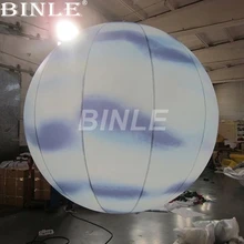 2 м подвесной осветительный большой надувной шар со светодиодной подсветкой надувная Сфера воздушный шар для вечерние/События/Клубное оформление