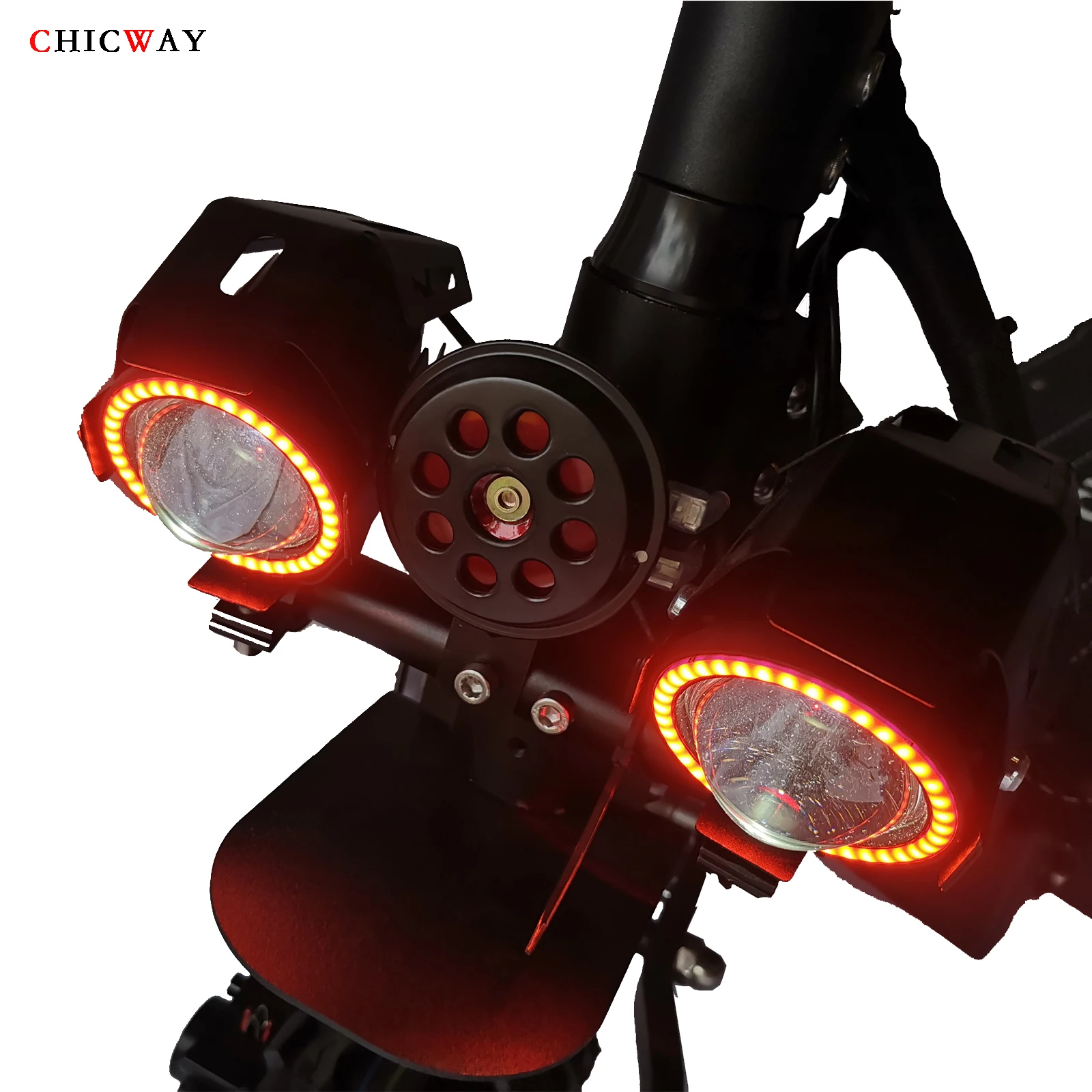 Best CHICWAY Daywalker electric scooter off-road Two-wheel 11inch 45AH 80km/h+ dual motor 3200W,suspension,hydraulic shock absorber 5