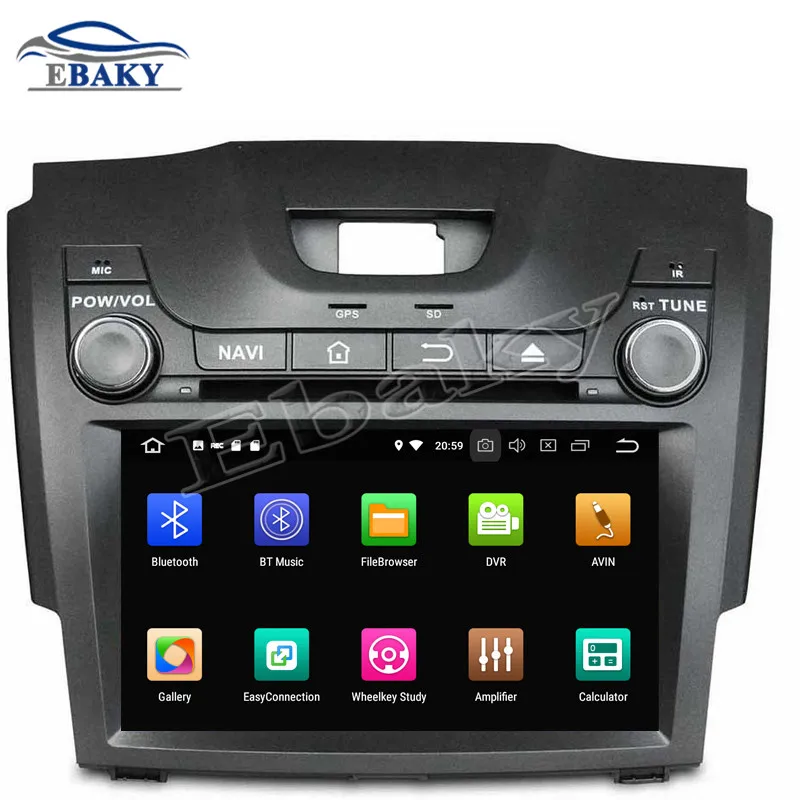 Flash Deal NaviTopia 8inch 4GB RAM 64GB ROM Octa Core Android 9.0 Car DVD Player For Chevrolet  S10/Isuzu D-Max 2013-2014 Radio Audio 1