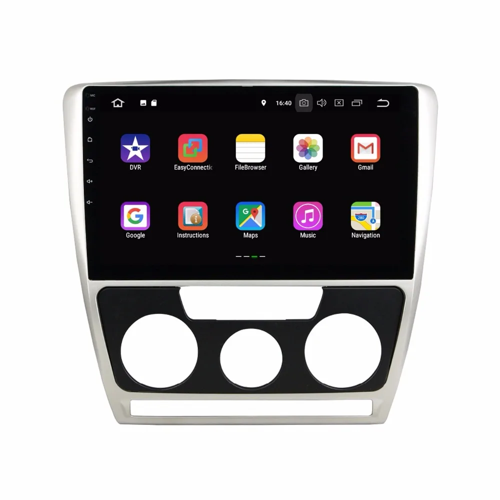 Clearance 2GB RAM Quad Core 10.1" Android 8.1 Car PC DVD Player for Skoda Octavia 2007 2008 2009 With GPS Radio Bluetooth WIFI 16GB ROM 2
