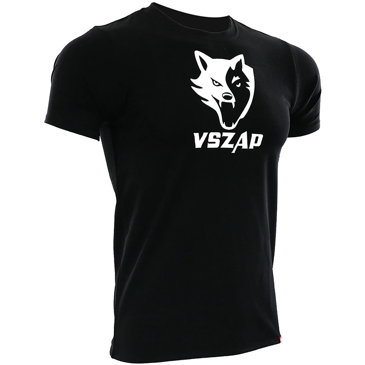 VSZAP фитнес дышащий Трикотажные изделия с волком Муай Тай ММА Бокс команда футболки бег Одежда для гимнастики борьба