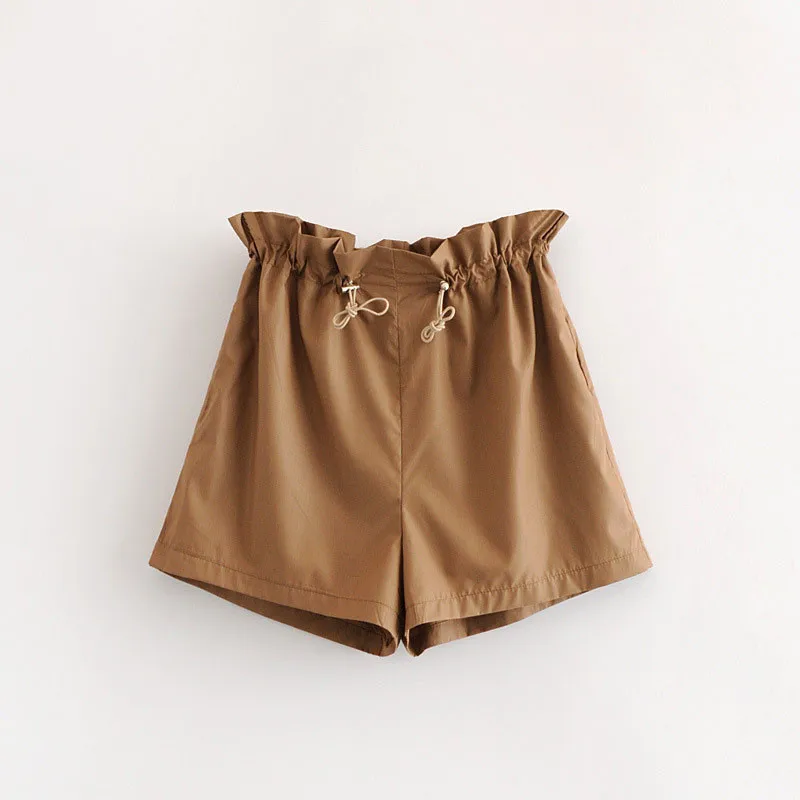 Women High Waist Shorts Female Summer 2018 Korean Loose
