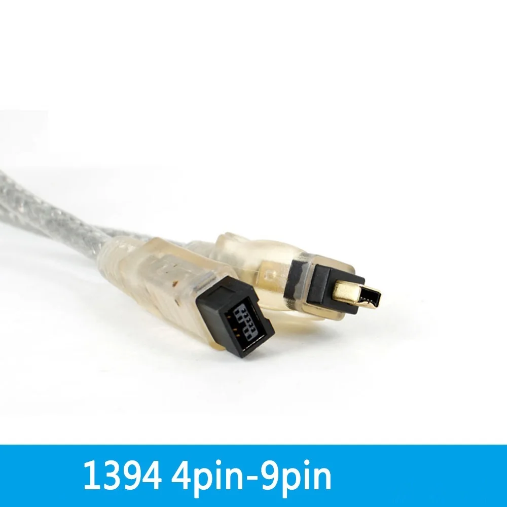 

IEEE 1394 Cable 1394a 4 pin Male to 9 pin Male 4p - 9p Firewire iLink DV Connection 1.8m 3m 5m 10m 15m Double Magnetic